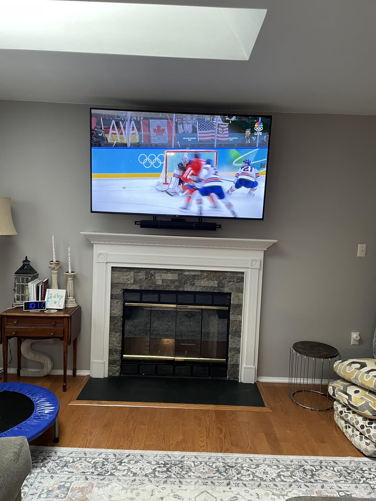 MantelMount MM540 Above Fireplace Pull Down TV Mount for 44