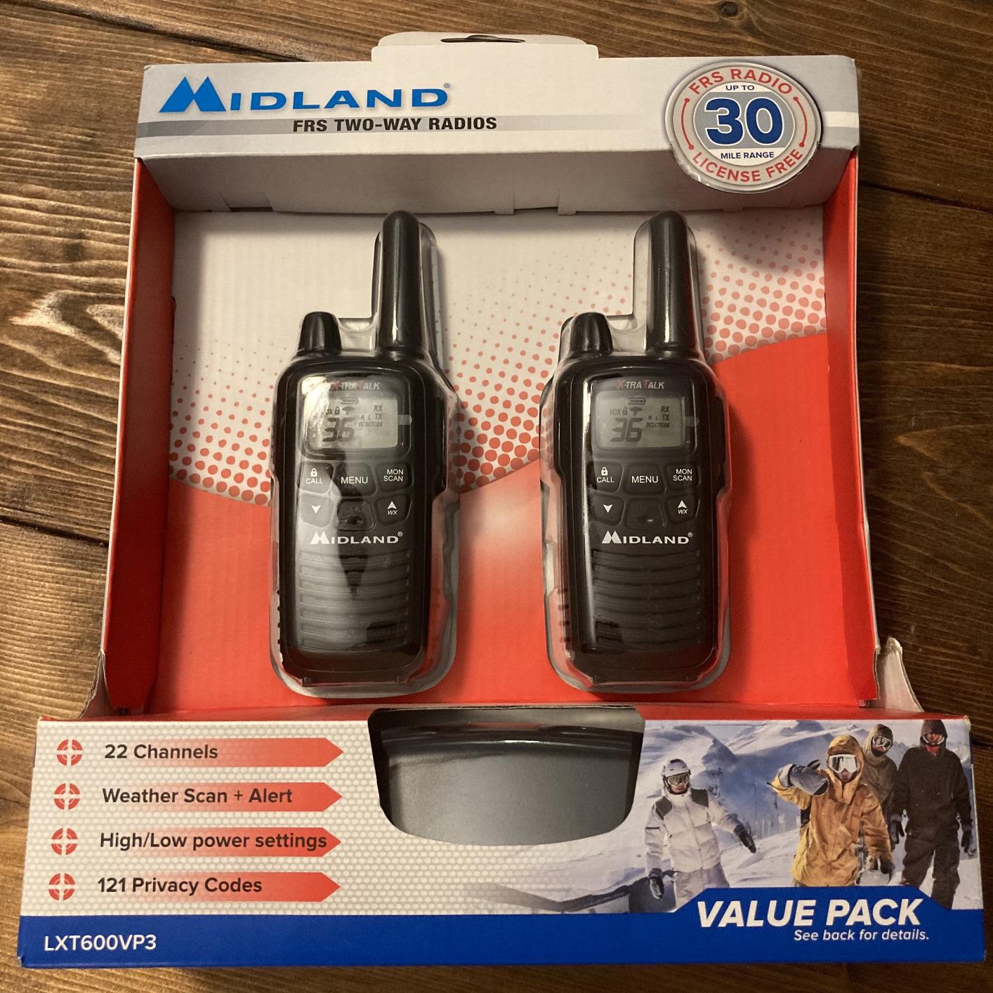 Midland LXT630X3VP3 FRS Walkie Talkies - Long Range 36-Channel Two-Way Radios, NOAA Weather Alerts (3-Pack, Yellow - Black) customer photo 2