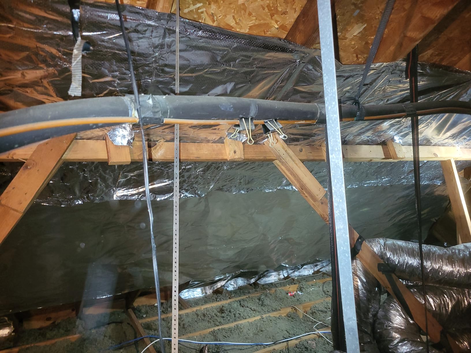Houseables Radiant Barrier, Radiant Barrier Insulation Roll, Attic Insulation, 1000 Sq Ft, 250'x4', House Wrap, Reflective Foil, Attic Foil, Double Reflective Heat Shield, Perforated Aluminum, Thermal customer photo 1