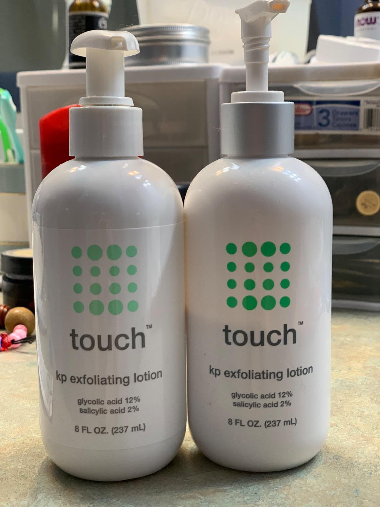TOUCH Glycolic Acid Lotion for Keratosis Pilaris - KP Exfoliating Body Lotion Moisturizer - for AHA BHA Rough & Bumpy Skin- Gets Rid Of Redness - 8 Fl Oz customer photo 1