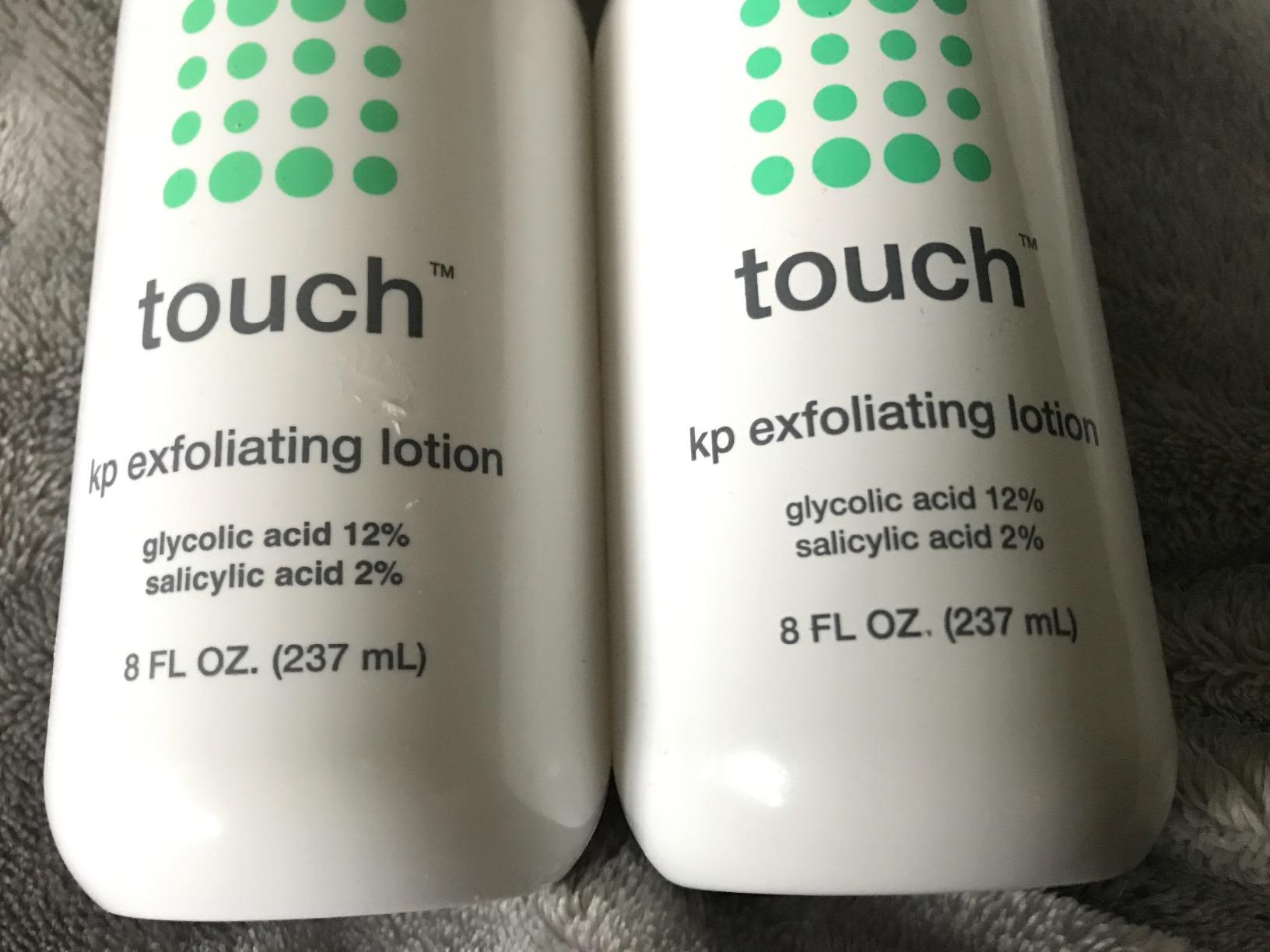 TOUCH Glycolic Acid Lotion for Keratosis Pilaris - KP Exfoliating Body Lotion Moisturizer - for AHA BHA Rough & Bumpy Skin- Gets Rid Of Redness - 8 Fl Oz customer photo 2
