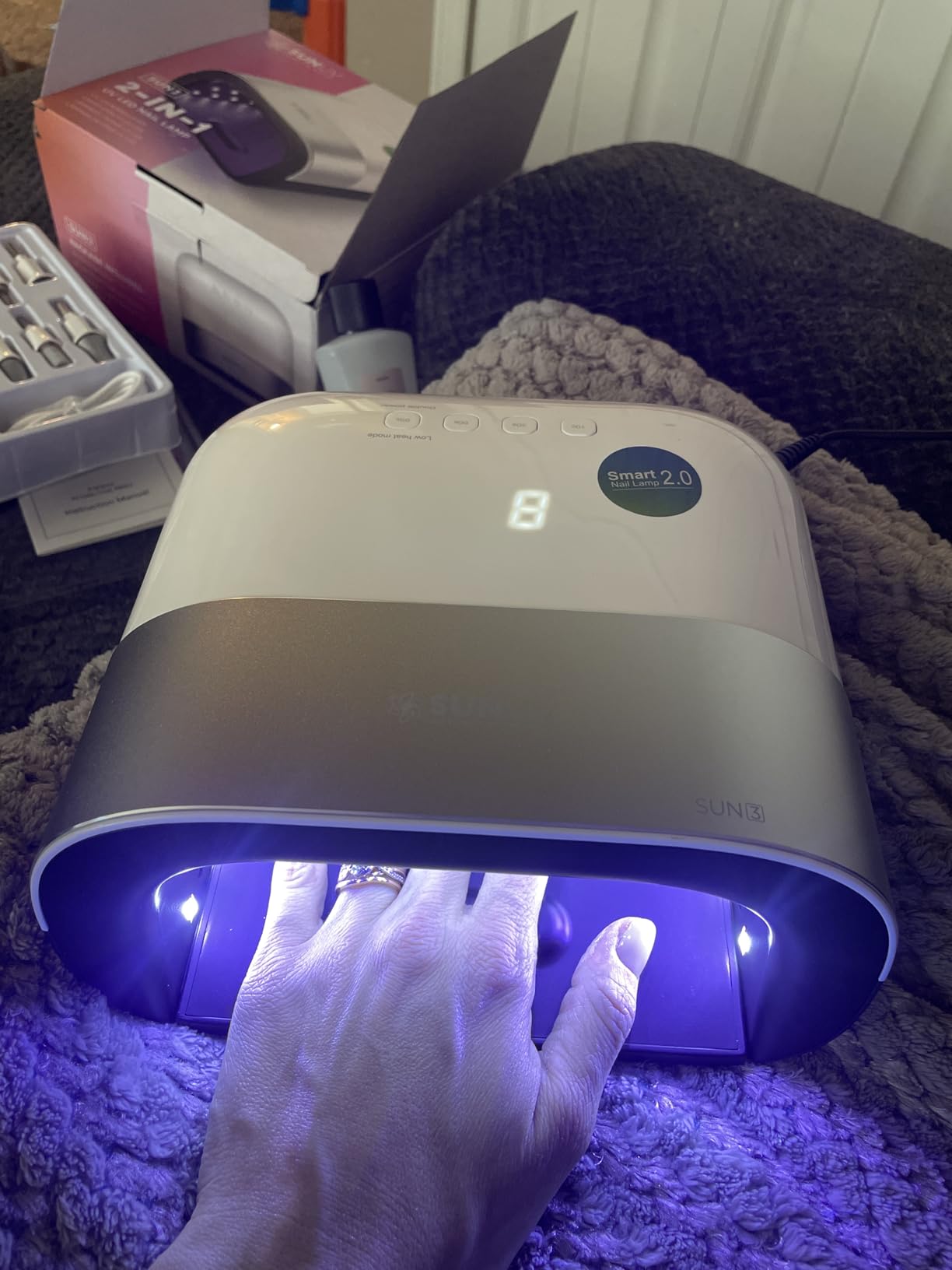 SUNUV SUN3 Professional UV Light for Gel Nails, LED Nail Lamp for Gel Polish with 4-Timer and Sensor customer photo 2