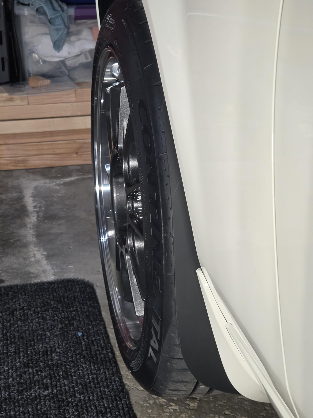 Buyers Products RC24PPB Black Polymer Mud Flaps, 24x24 Inch, Super Durable, Cold Weather Resistant, Impact Resistant Splash Guards for Trucks, Semi Trucks & Trailers, Mud Flaps are NOT Rubber, 2 Pack customer photo 1
