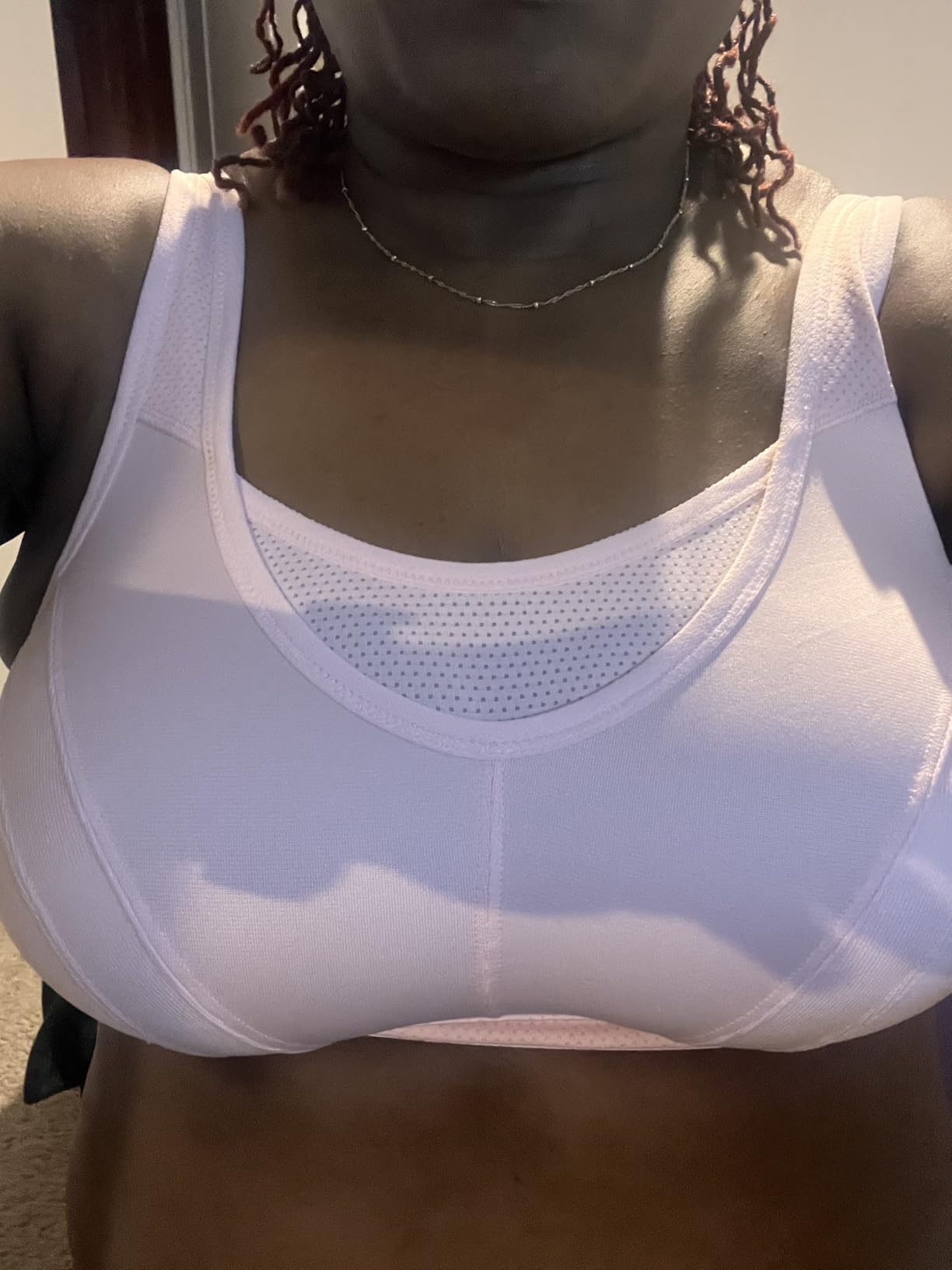 High Impact Sports Bras for Women Plus Size Non Padded Wirefree Workout Bra Bounce Control customer photo 1