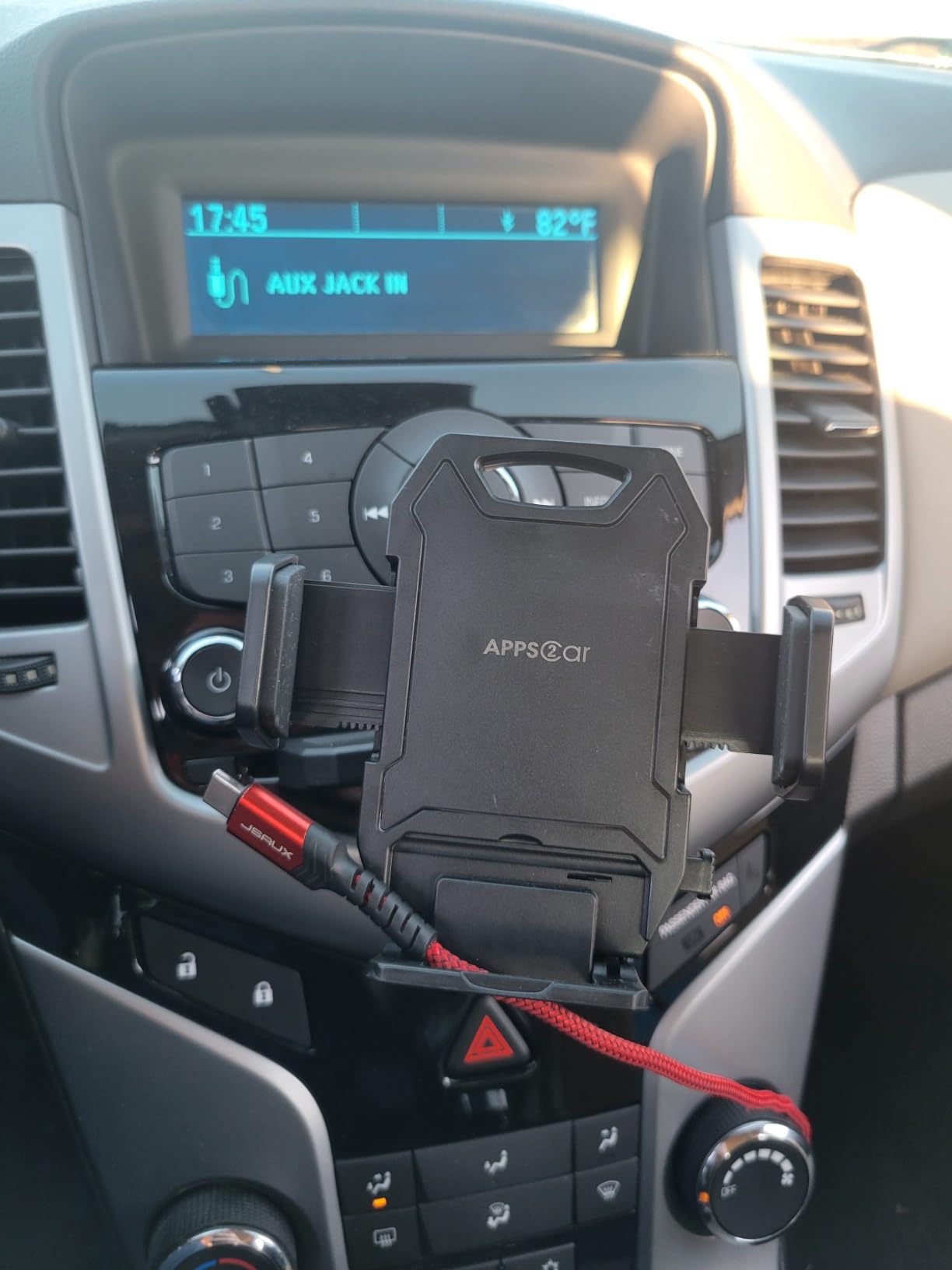APPS2Car Sturdy CD Slot Phone Mount with One Hand Operation Design, Hands-Free Car Phone Holder customer photo 2