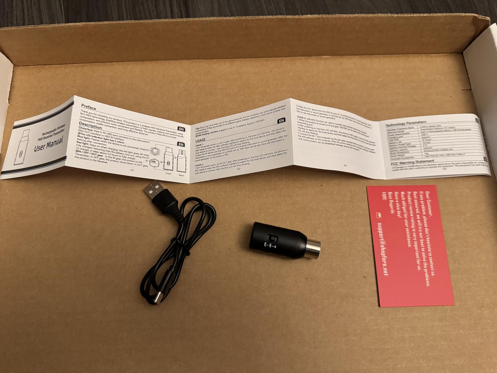 FORE MIDI to USB Interface Compatible with USB Type-A MIDI Cable with Input&Output Work with MIDI Keyboard/Synthesizer/MIDI Device Compatible with iOS&Android, Windows/Mac OS Red - 6.5Ft customer photo 2