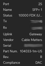 Cable Matters 10Gbps DAC Twinax SFP Cable - 2m / 6.6ft, 10GBASE-CU Passive Direct Attach Copper Twinax SFP+ Cable, Compatible with Cisco, Ubiquiti, Huawei, Netgear, & Supermicro Devices customer photo 1