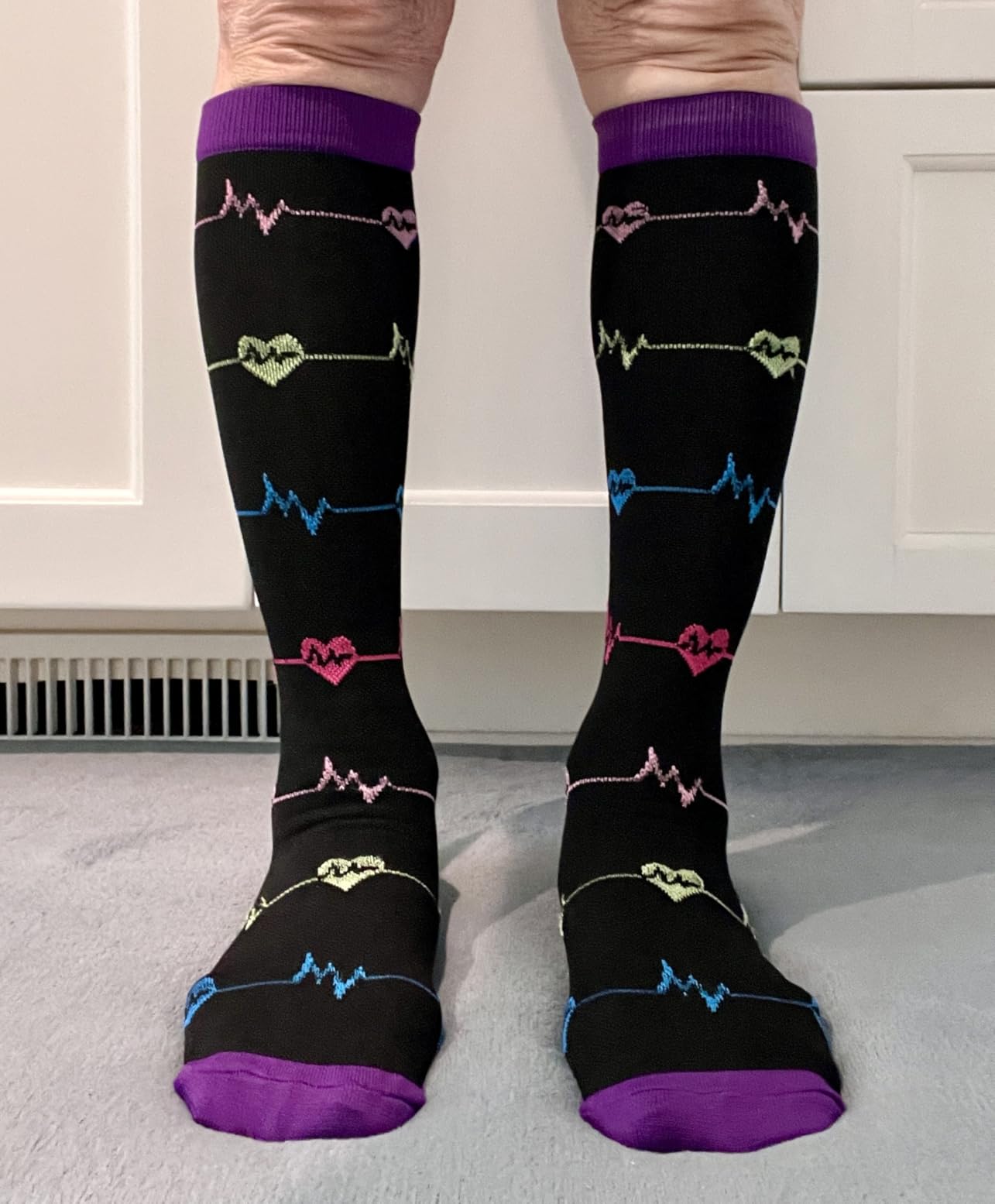 CHARMKING Compression Socks for Women & Men Circulation (8 Pairs) 15-20 mmHg is Best Support for Athletic Running,Cycling customer photo 2