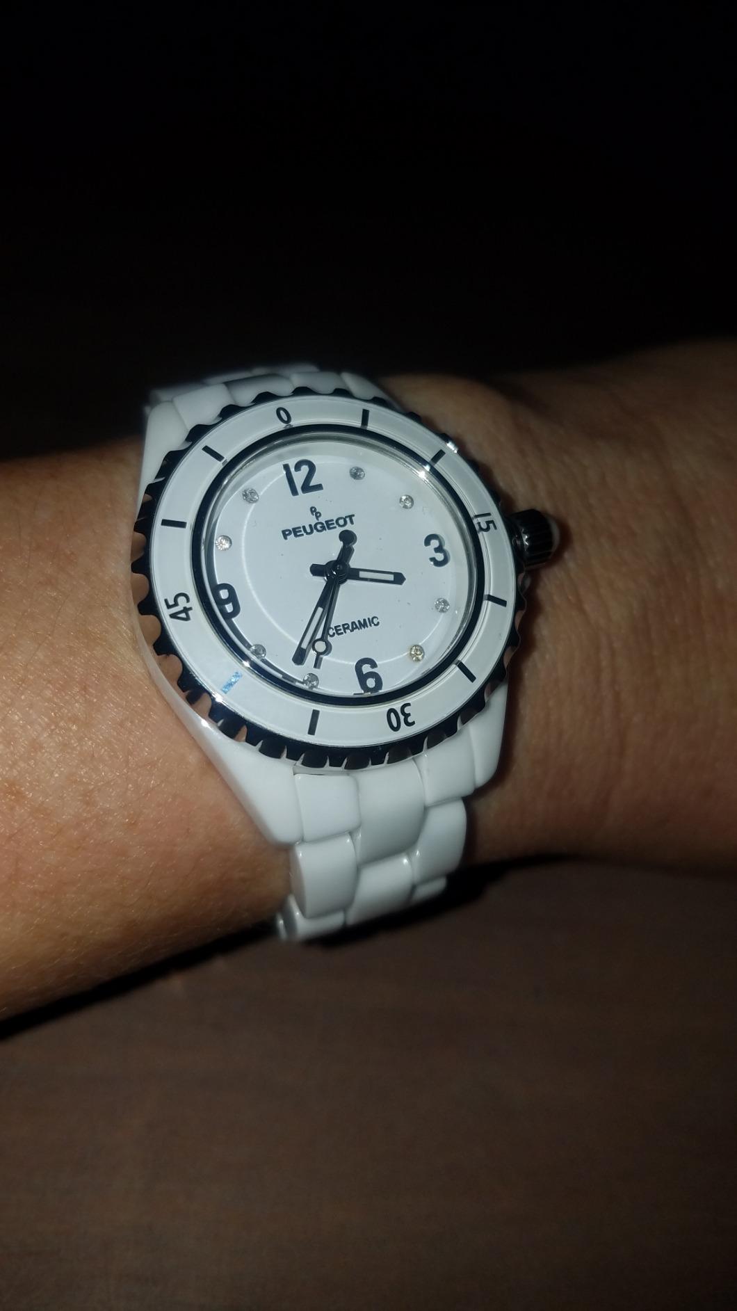 Ceramic Wrist Watch with Sport Bezel Swarovski & Crystal Markers customer photo 2