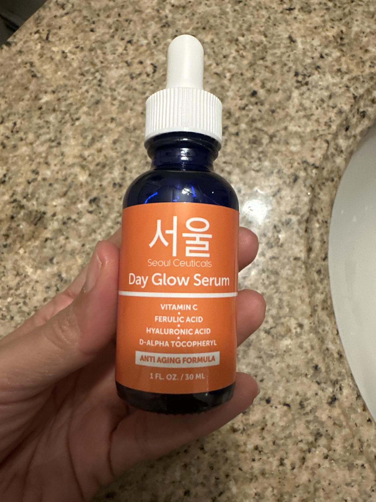 SeoulCeuticals Korean Skin Care 20% Vitamin C Hyaluronic Acid Serum + CE Ferulic Acid - Potent Anti Aging, Anti Wrinkle Korean Beauty 1oz customer photo 1