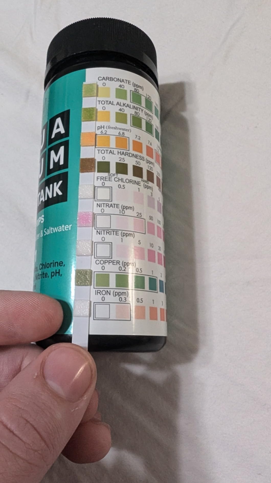 Aquarium Test Strips - 9-in-1 Aquarium Test Kit with eBook - Quick and Accurate Fish Tank Test Strips - 100 Test Strips by JNW Direct customer photo 2