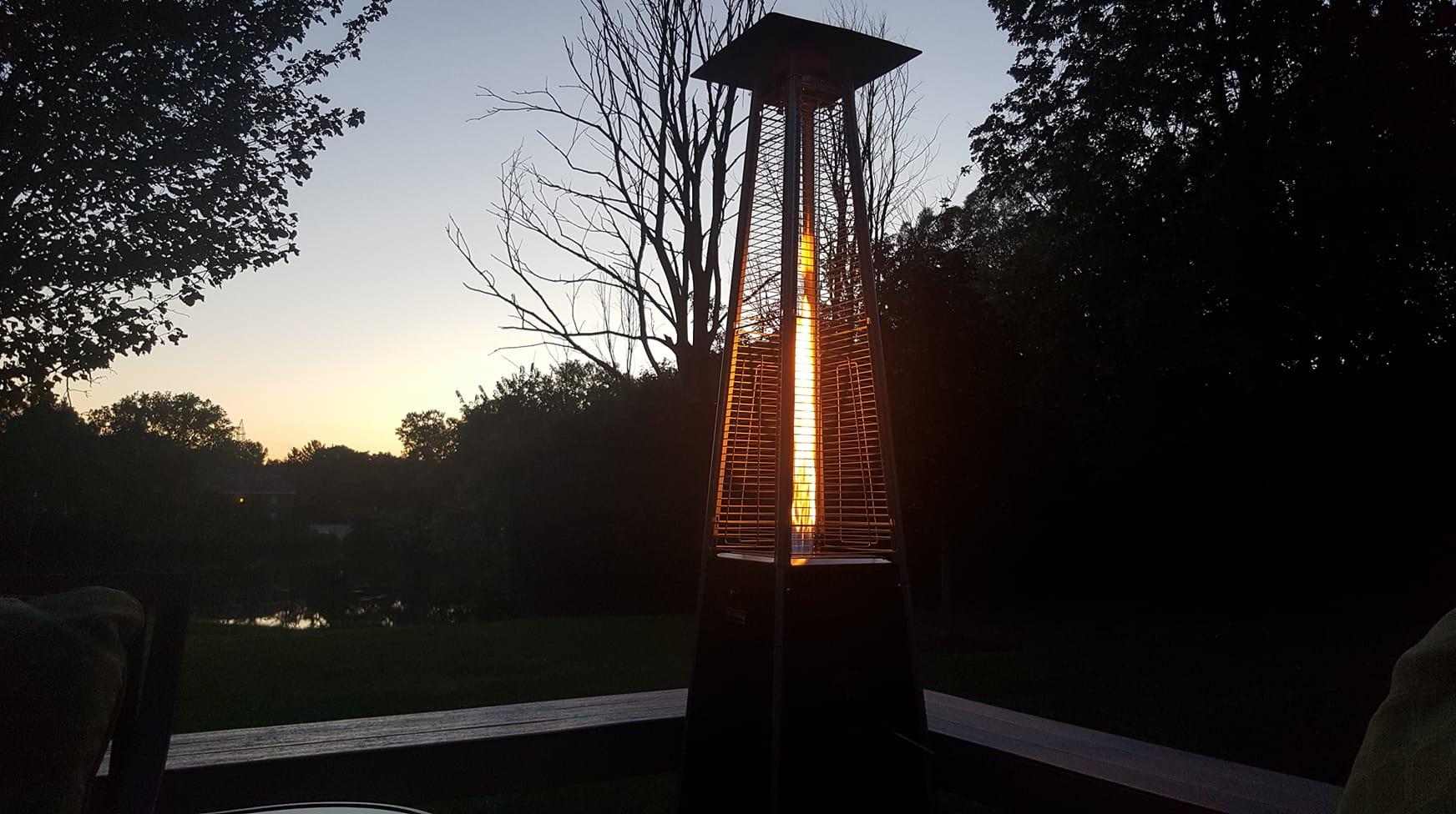 LEGACY HEATING Outdoor Patio Heater with Reflector Shield, 40,000 BTU Propane Patio Heater with Wheels for Commercial, Residential, Garden, Porch, Party, Deck customer photo 1