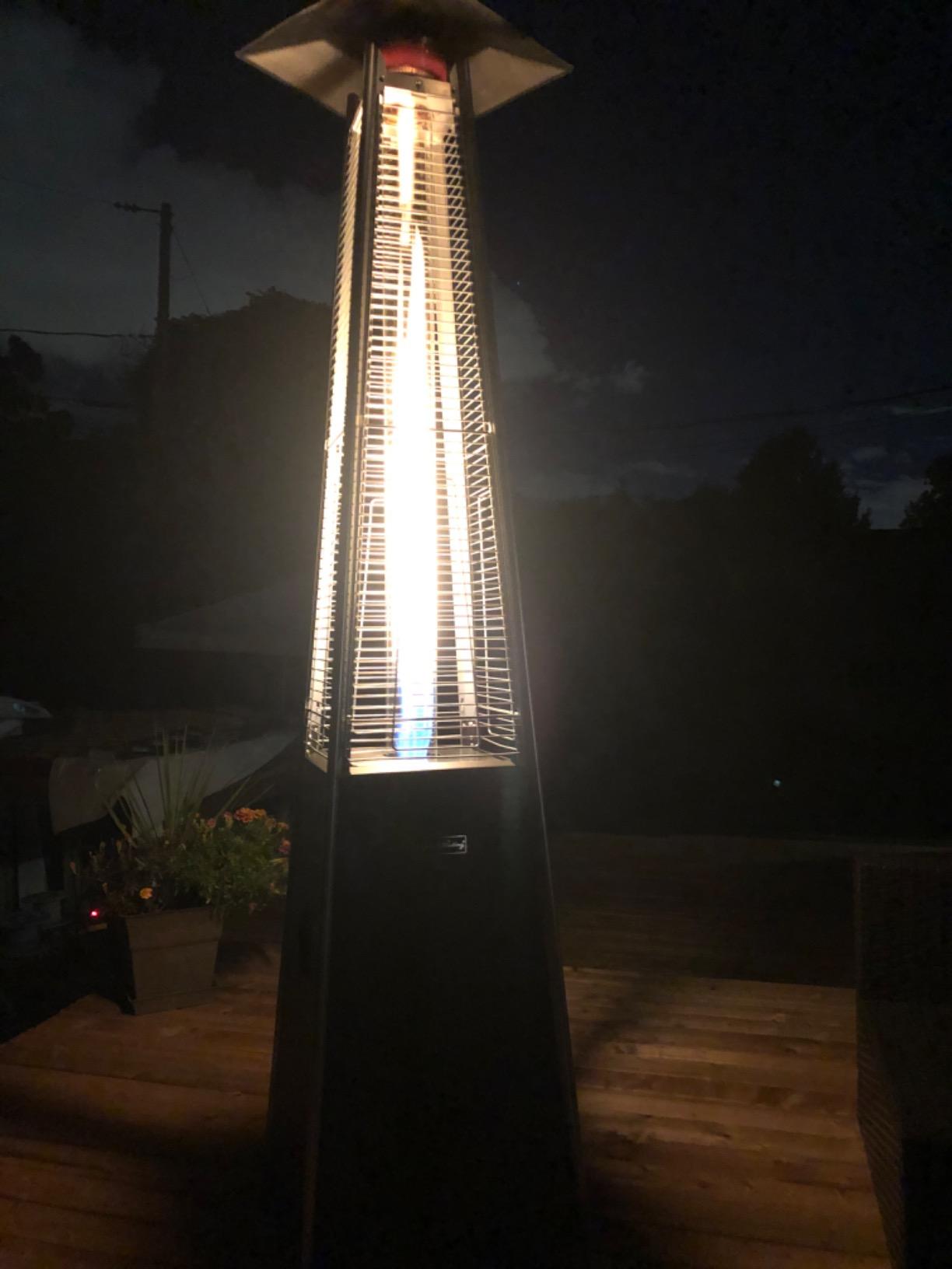 LEGACY HEATING Outdoor Patio Heater with Reflector Shield, 40,000 BTU Propane Patio Heater with Wheels for Commercial, Residential, Garden, Porch, Party, Deck customer photo 2
