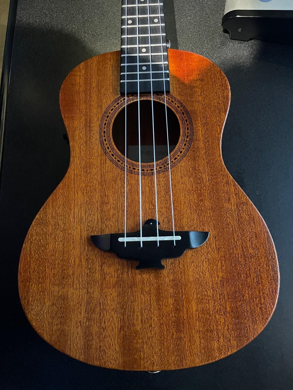 AKLOT Electric Concert Ukulele Solid Mahogany 23 inch for Professional Beginners Adults Kit with Free Online Lesson and Uke Accessories customer photo 2