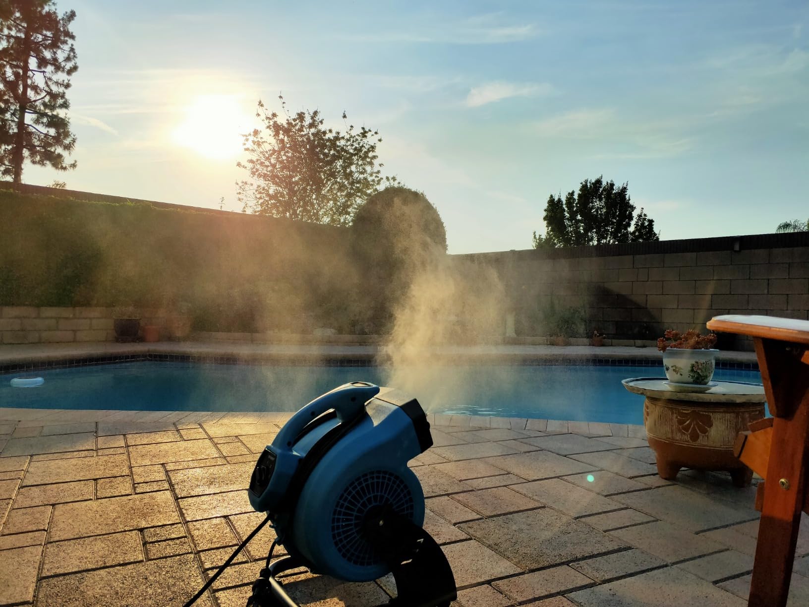 XPOWER Misting Fan FM-48, Outdoor Cooling, Heavy Duty, Powerful, High Velocity, 3-Speed, Ideal for Camping, Patios, Picnics, & More customer photo 2