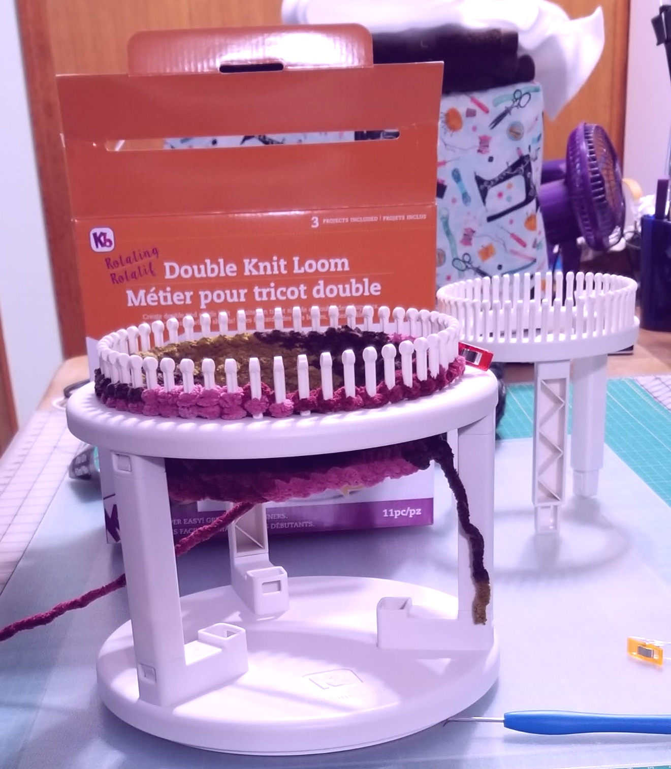 Authentic Knitting Board 'Rotating' Double Knit Loom, Double Knit with Rotating Base customer photo 2