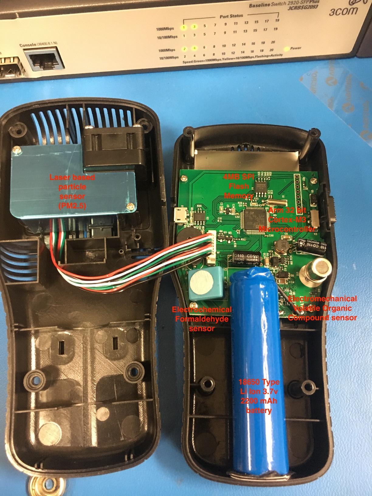 EG Air Quality Monitor, Formaldehyde Detector, Pollution Meter, Sensor, Tester; Detect & Test Indoor Pollution, TVOC Volatile Organic Compound Gas, PM2.5 customer photo 1