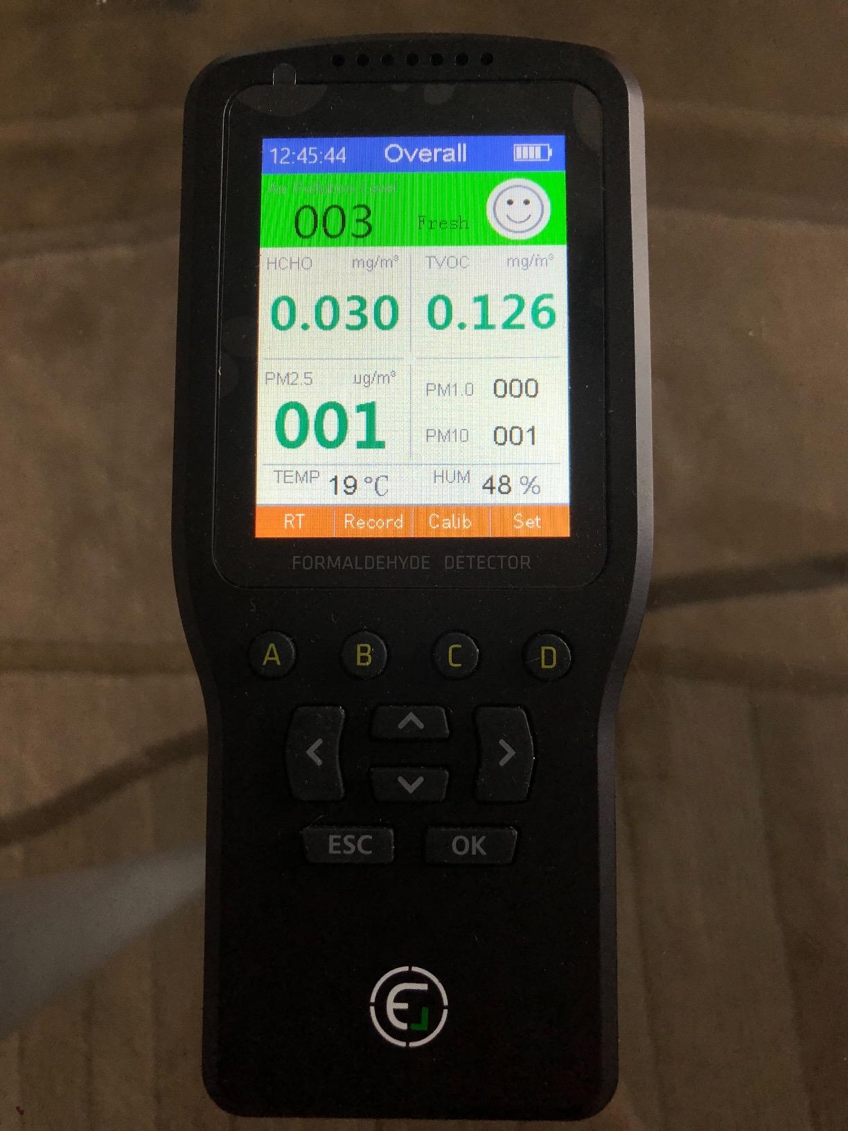 EG Air Quality Monitor, Formaldehyde Detector, Pollution Meter, Sensor, Tester; Detect & Test Indoor Pollution, TVOC Volatile Organic Compound Gas, PM2.5 customer photo 2