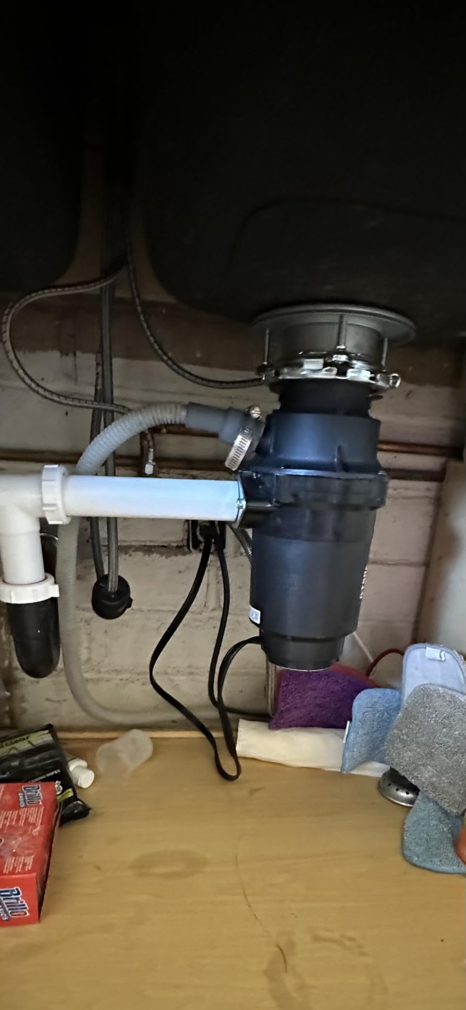 Moen Host Series Garbage Disposal for Kitchen Sink with Power Cord, Control Activation, Sound Reduction, GXB75C customer photo 1