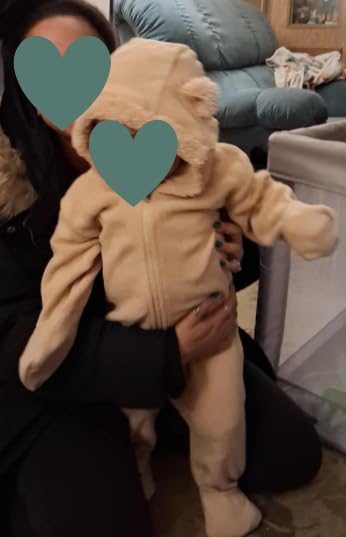 Cuddle Club Fleece Baby Bunting Bodysuit with Hood, Convertible Mittens & Booties, Car Seat Friendly, Soft & Warm, Easy Zip customer photo 1