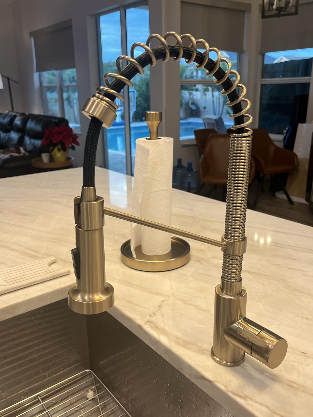 KRAUS Bolden Commercial Style 2-Function Single Handle Pull Down Kitchen Faucet in Chrome customer photo 2