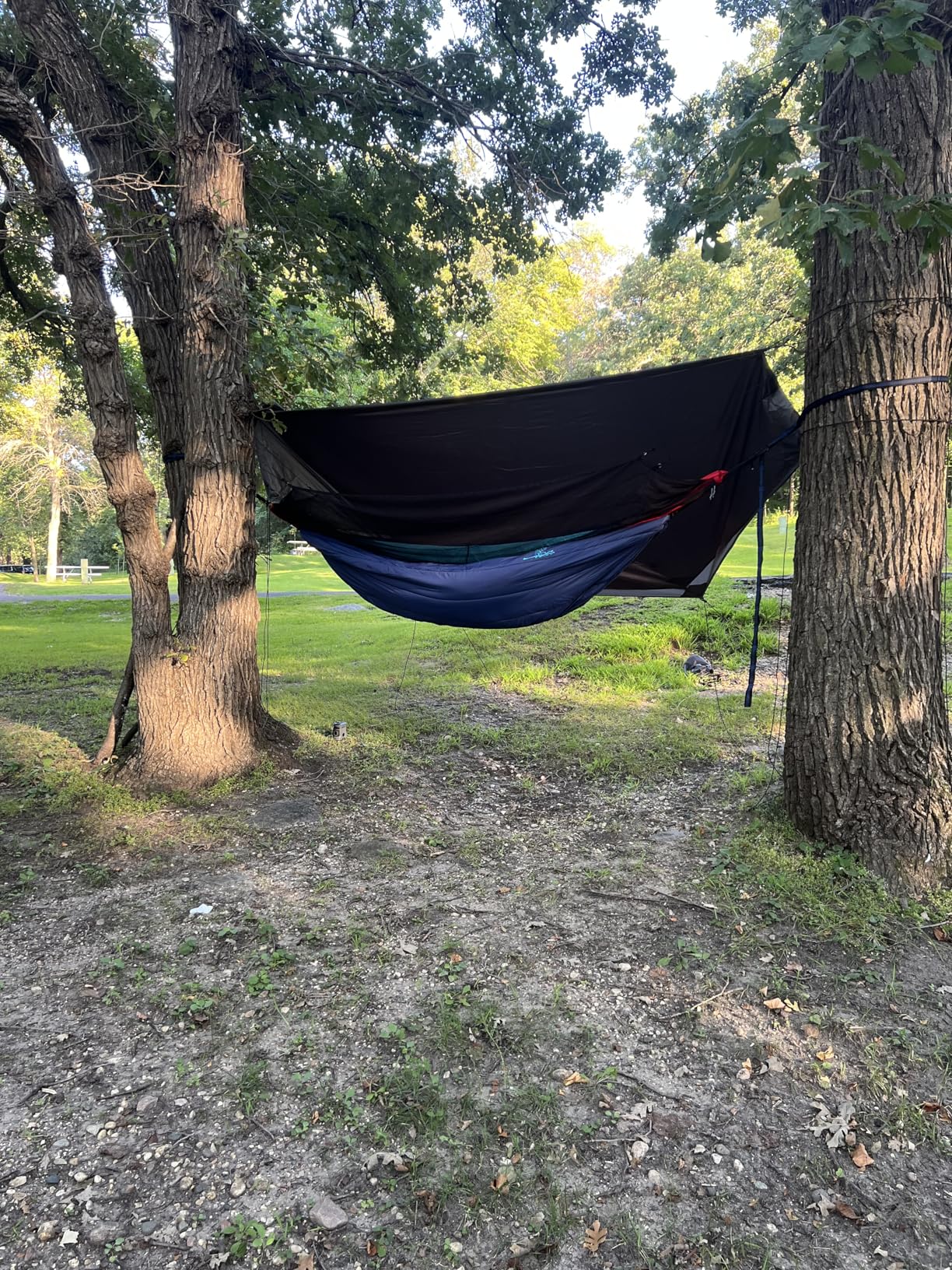 Sunyear Camping Hammock, Portable Single & Double Hammock with Net, 2 Person Hammock Tent with 2 * 10ft Straps customer photo 2