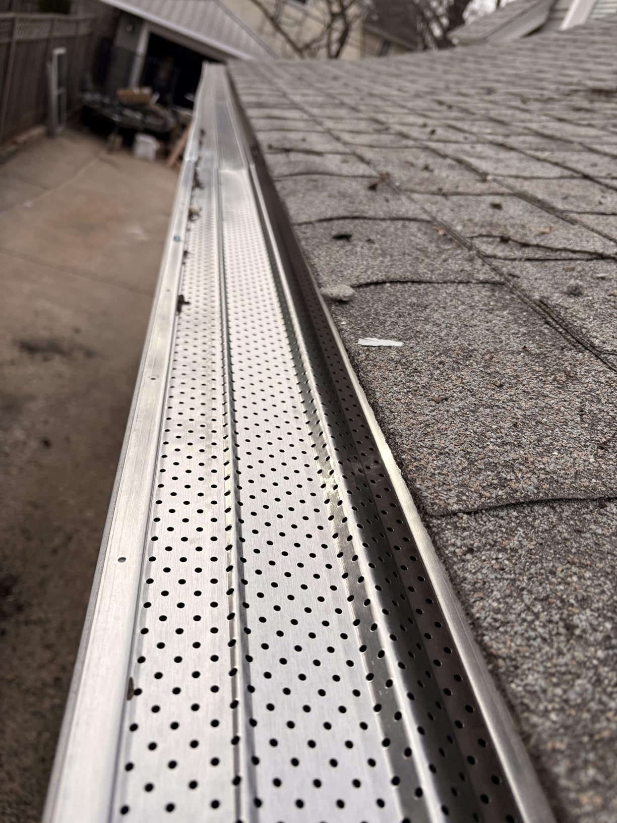 A-M Gutter Guard - Premium Heavy-Duty Lifetime Quality Aluminum - Leaf & Debris Protection, (6 Inch - 200 Feet, Mill Finish) - DIY Easy - Made in The USA customer photo 2