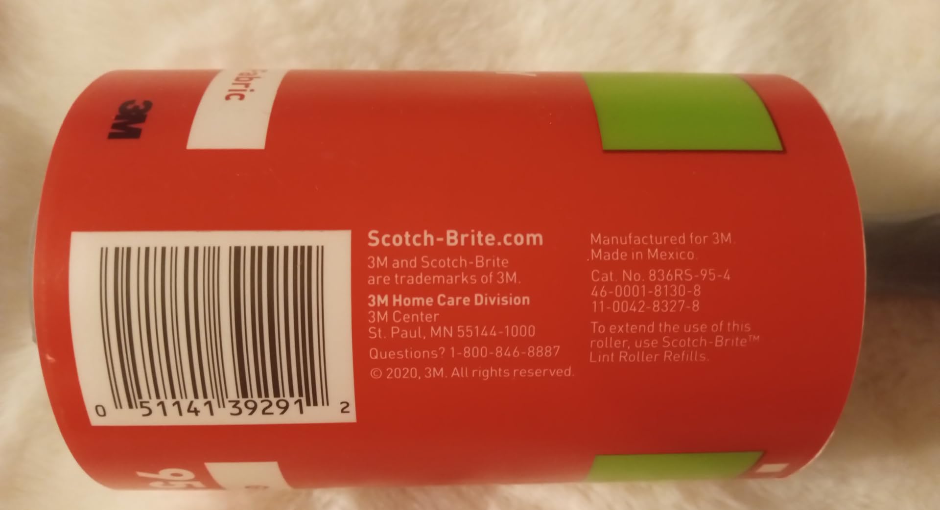 Scotch-Brite Everyday Clean Lint Roller, 95 Sheets, Multi-Purpose Pet Hair, Fuzz, and Lint Remover for Clothes, Furniture, Vehicle Upholstery, and More customer photo 2