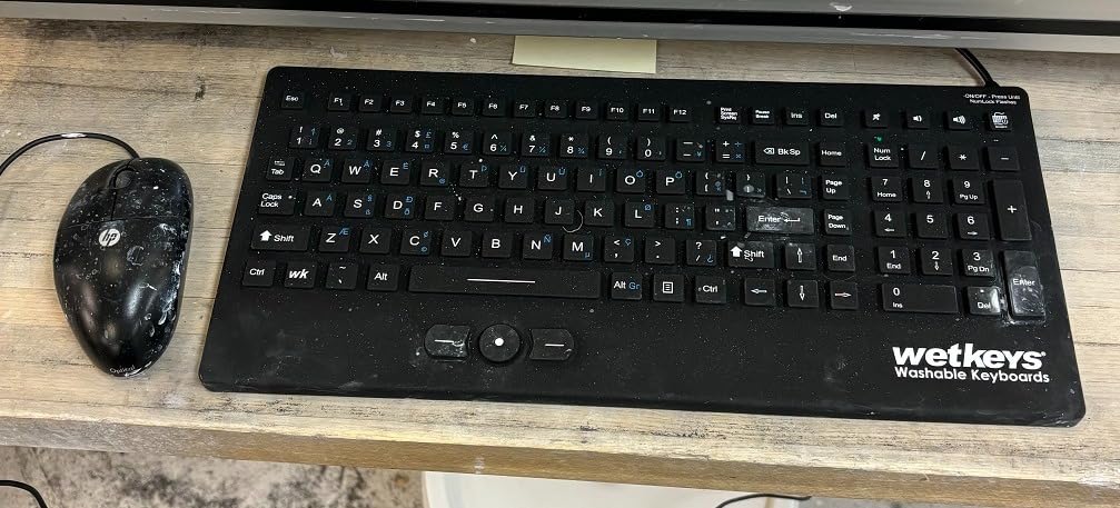 WetKeys Rugged-Point Industrial-Grade Heavy-Duty Full-Size Washable Keyboard with Track-Pointer and ON/Off Switch (USB) (Black) customer photo 2
