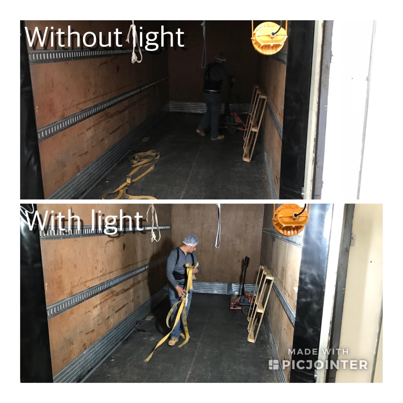 LEONLITE 50W LED Loading Dock Lights, 40 Inch Double Swing Arm Dock Lights, Adjustable Lamp Head, UL Listed, 5700K Folding Double Arm Work Light for Trailers, Docks, Warehouses, Container customer photo 1