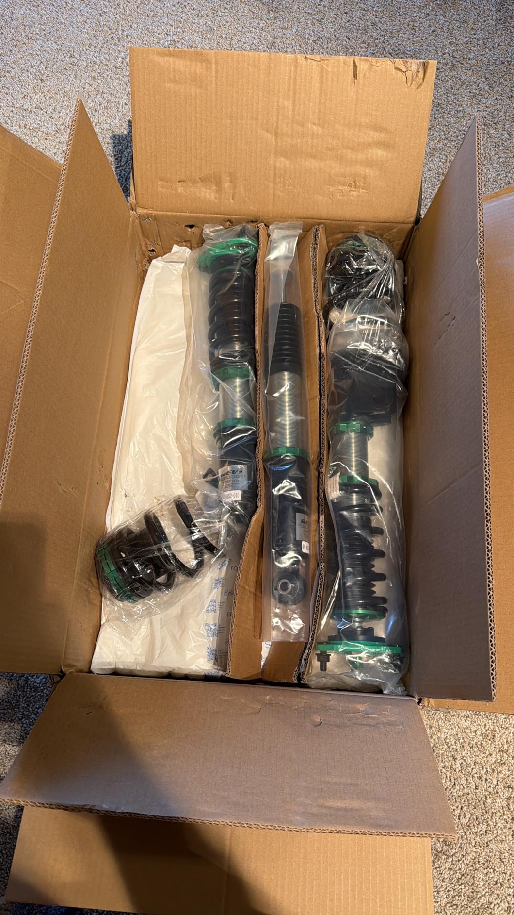 Rev9 R9-HS2-010 Hyper-Street II Coilover Suspension Lowering Kit, Mono-Tube Shock w/ 32 Click Rebound Setting, Full Length Adjustable, compatible with Honda Civic (FA/FG) 2006-11 customer photo 1