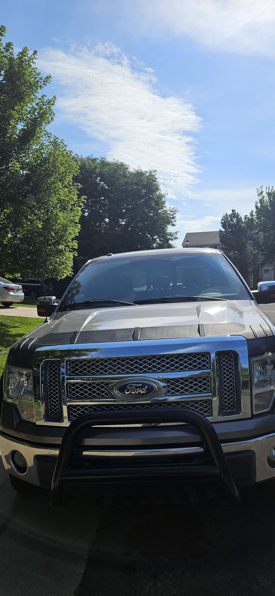 AUTOSAVER88 Bull Bar with LED Light Bar Compatible for 2004-2023 Ford F-150 F150 3