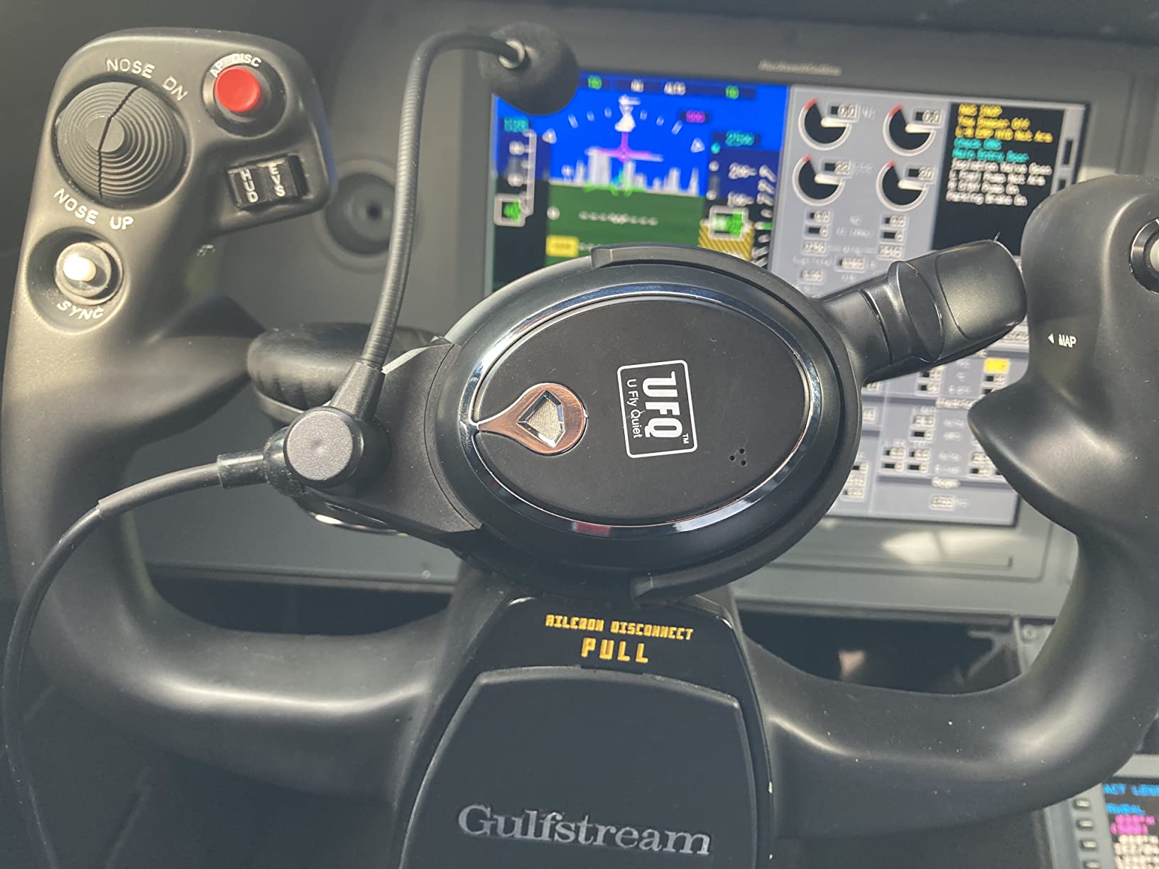 UFQ A7 ANR Aviation Headset - Clear Communication, Durable, Great Sound Quality for Comms and Music with MP3 Input customer photo 2