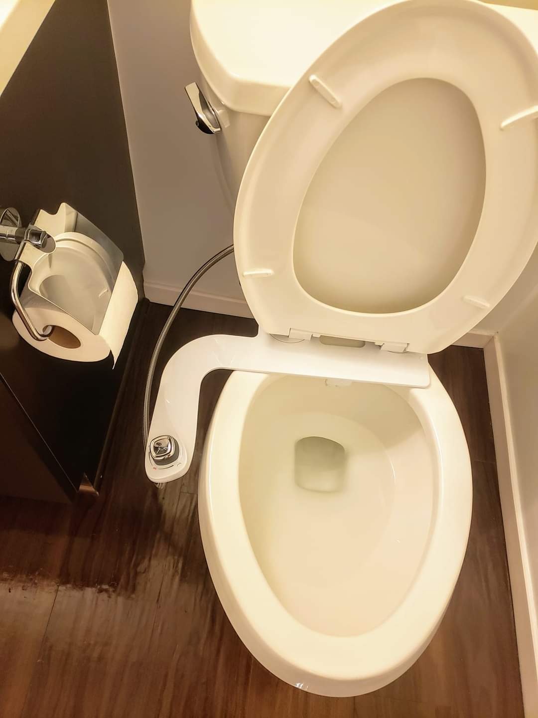 Bio Bidet SlimEdge Bidet Attachment for Toilet, Non Electric, Dual Nozzles for Front and Rear Cold Water Wash, Adjustable Water Pressure customer photo 1