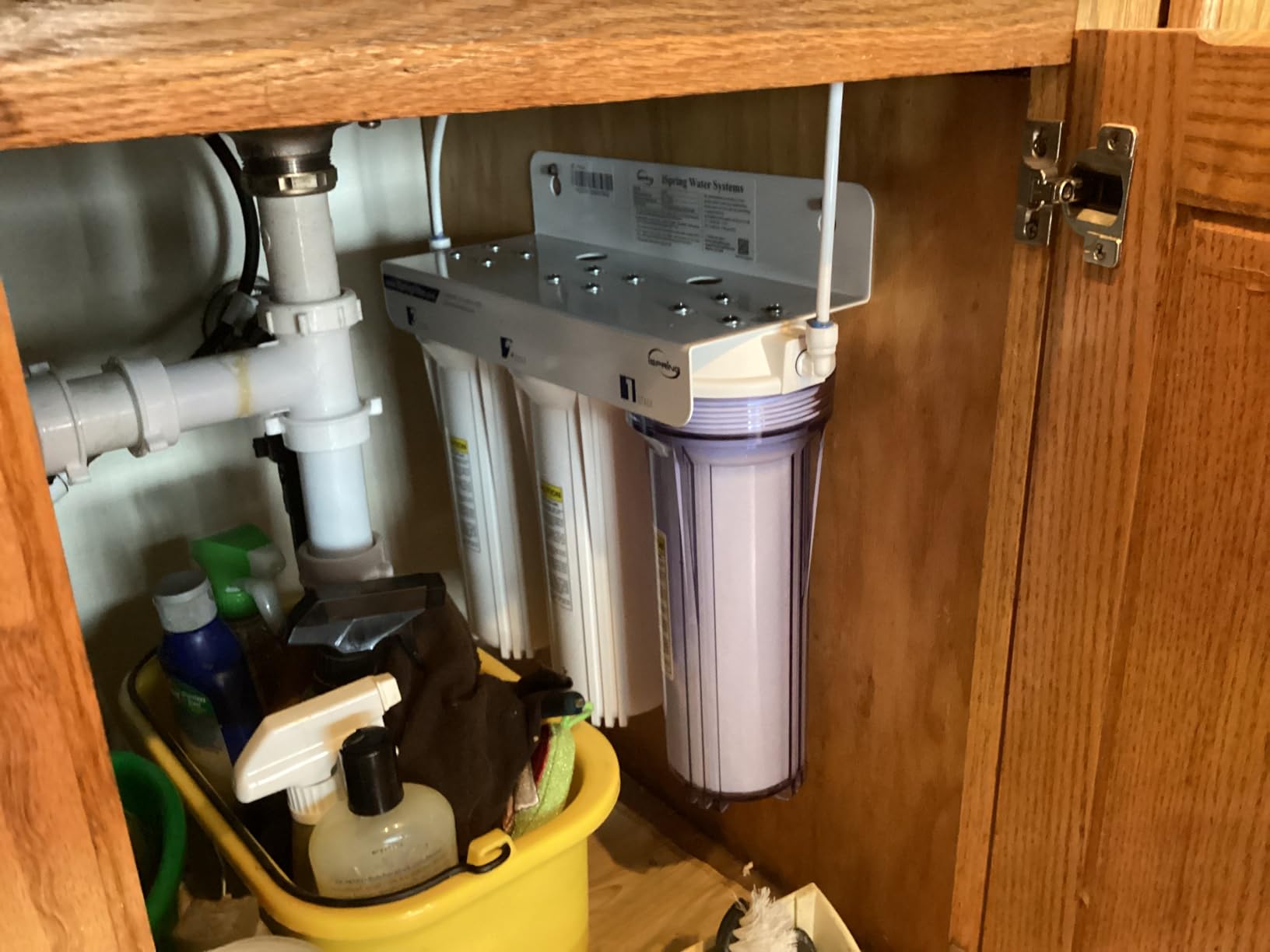 iSpring US31 Under Sink Water System, NSF Certified 3-Stage Water Filters, Reduces PFAS, Chloramine, Chlorine and More, Tankless Water Filter System with Faucet customer photo 1