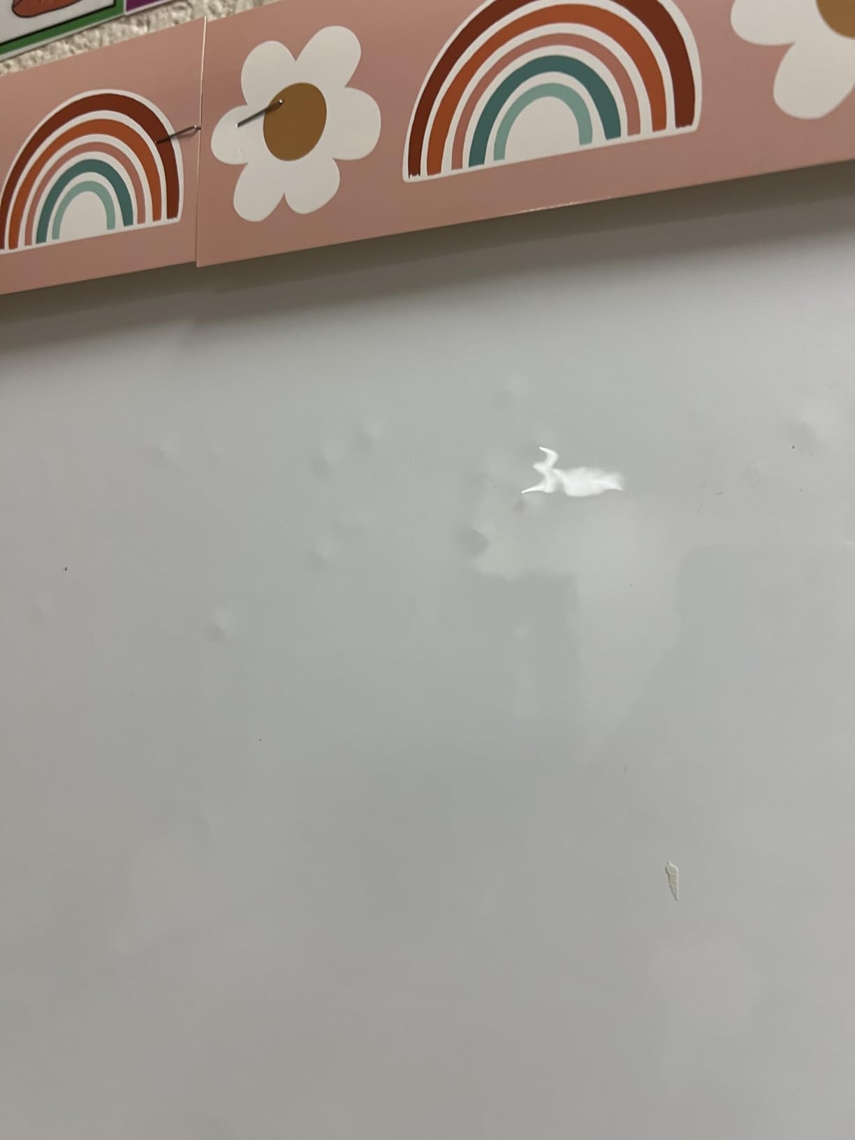 AFMAT White Board Sticker for Wall, 1.44x11ft Peel and Stick Whiteboard Wallpaper, Stain-Proof & Super Sticky Dry Erase Wall Decal, Dry Erase Contact Paper Roll Adhesive for Table/Door, 3 Markers WS11 customer photo 2