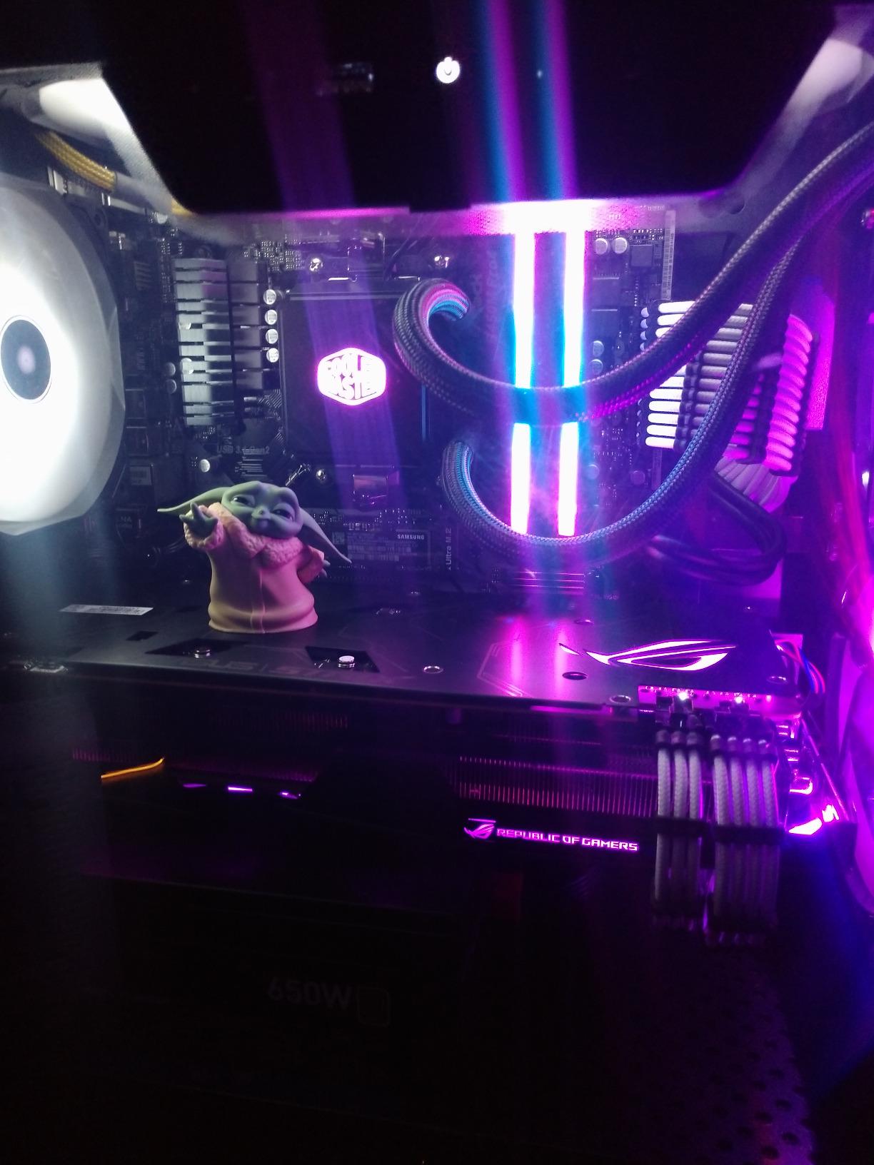 Cooler Master MasterLiquid LC240E RGB Close-Loop AIO CPU Liquid Cooler, 240mm Radiator, Dual Chamber RGB Pump, Dual MF120R RGB Fans, RGB Lighting for AMD Ryzen/Intel LGA1151 customer photo 2
