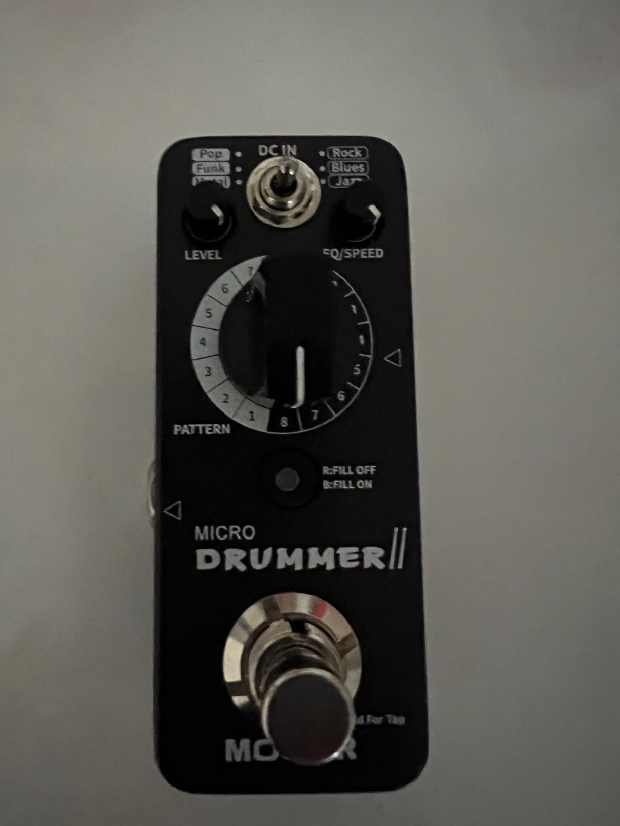 MOOER Groove Loop drum machine with 20 minute finder, 16 different drum grooves, 3 modes, play tempo for loop, record, practice with micro loop drum pedal, mini guitar jamming tool customer photo 2