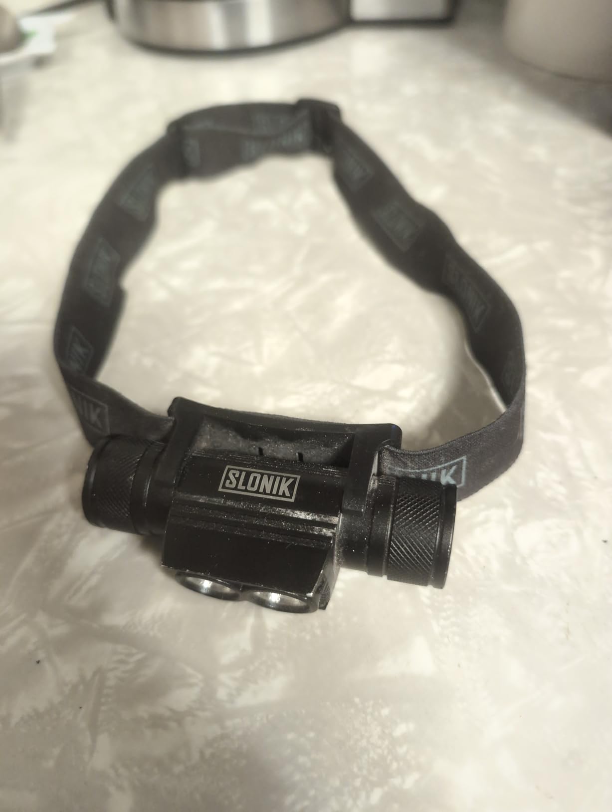 SLONIK Headlamp Rechargeable - 1000 Lumen LED USB Rechargeable Headlight - IPX4 Waterproof Head Lamp with Bright 60 ft Flashlight Beam customer photo 1