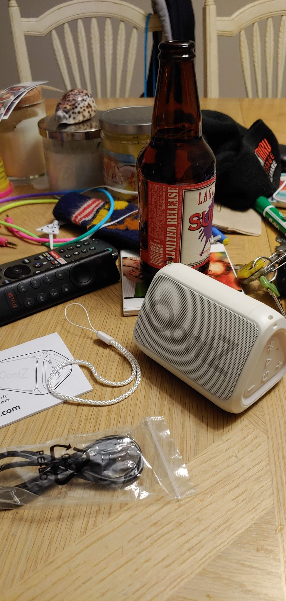 OontZ Angle Solo Portable Bluetooth Speaker - Ultra Portable, 14 Hours of Playtime, 100ft Wireless Range, Waterproof, Budget-Friendly Speaker for Travel, Outdoor or Home (Black) customer photo 1