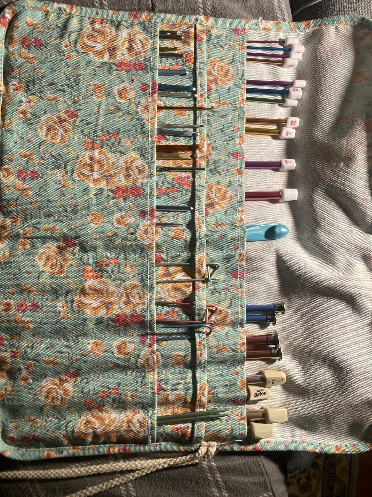 Tunisian Crochet Hooks Set Afghan Crochet Hooks Aluminum Needles Tools for Beginners+ Durable Cloth Case 11-Pack customer photo 2