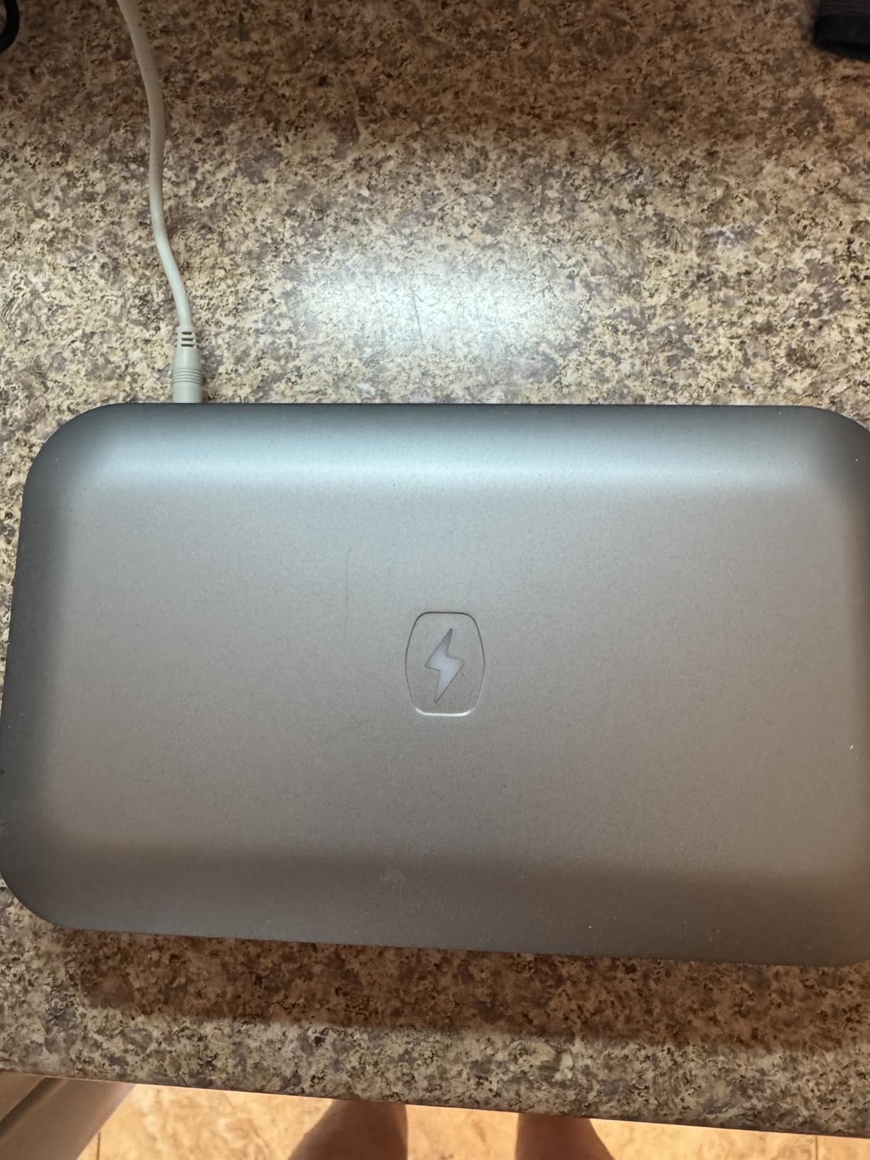 PhoneSoap Wireless UV Phone Sanitizer & Universal Phone Charger Box with Qi Charging | Patented & Clinically Proven 360-Degree UV-C Light Sanitizer | Disinfects and Charges All Phones (Gunmetal Grey) customer photo 1