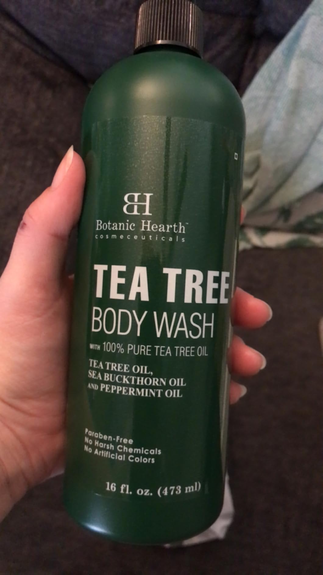 Botanic Hearth Tea Tree Body Wash - 16 fl oz - All-Natural Antifungal & Odor-Control Shower Gel for Acne, Athlete's Foot, Ringworm, Jock Itch & Healthy Skin, Sulfate & Paraben Free, for Men and Women customer photo 2