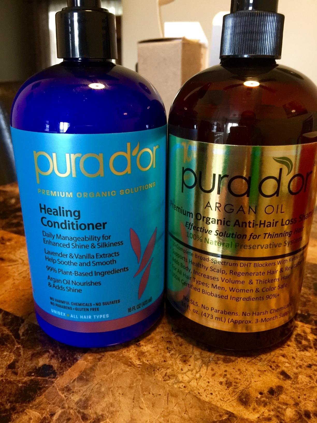 PURA D'OR Hair Thinning Therapy Energizing Scalp Serum 4oz w/Copper Tripeptide, Biotin, Caffeine, Plant Stem Cell, Catalase & DHT Balance, Rosemary Green Tea Leaf Extract, All Hair Types, Men Women customer photo 1