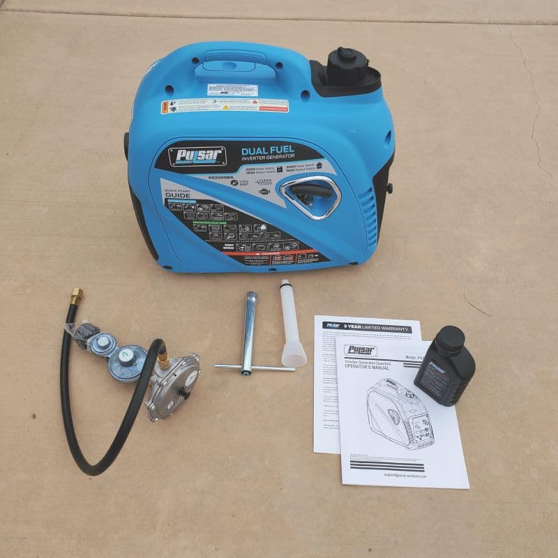 Pulsar 2,200W Portable Dual Fuel Quiet Inverter Generator with USB Outlet & Parallel Capability, CARB Compliant customer photo 1