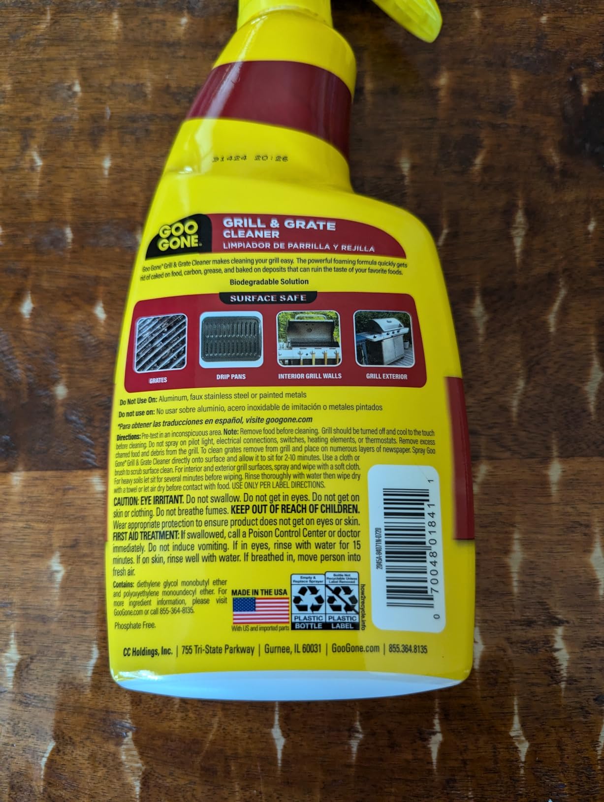 Goo Gone Grill and Grate Cleaner Spray (2 Pack) Cleans and Degreases BBQ Cooking Grates and Racks, Pellet and Electric Smokers - 24 Ounce customer photo 2