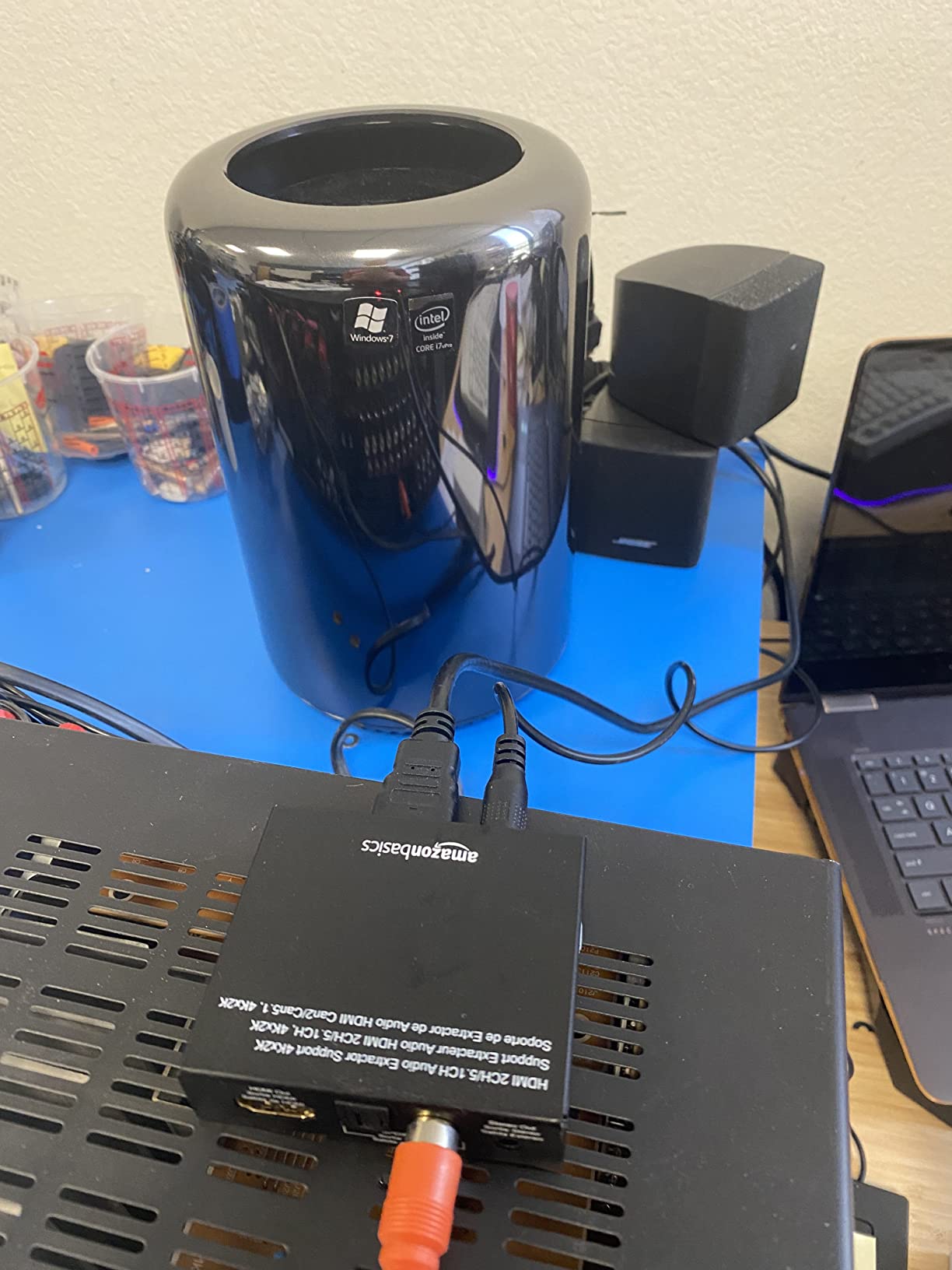 Amazon Basics 4K HDMI to HDMI and Audio Extractor Converter with SPDIF, Stereo Audio Output, Toslink Optical Audio for Apple TV, Fire TV, Fire Stick, Blu-Ray Players, Black customer photo 2