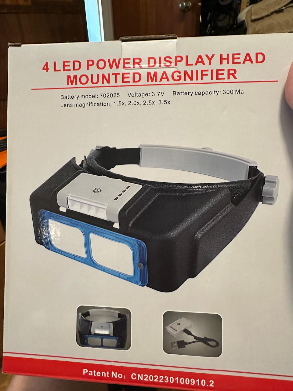 Headband Magnifier Double Lens Head-Mounted Reading Magnifier Loupe Jewelry Visor Optical Glass Binocular Magnifier with Lens Magnification-1.5X 2X 2.5X 3.5X customer photo 1