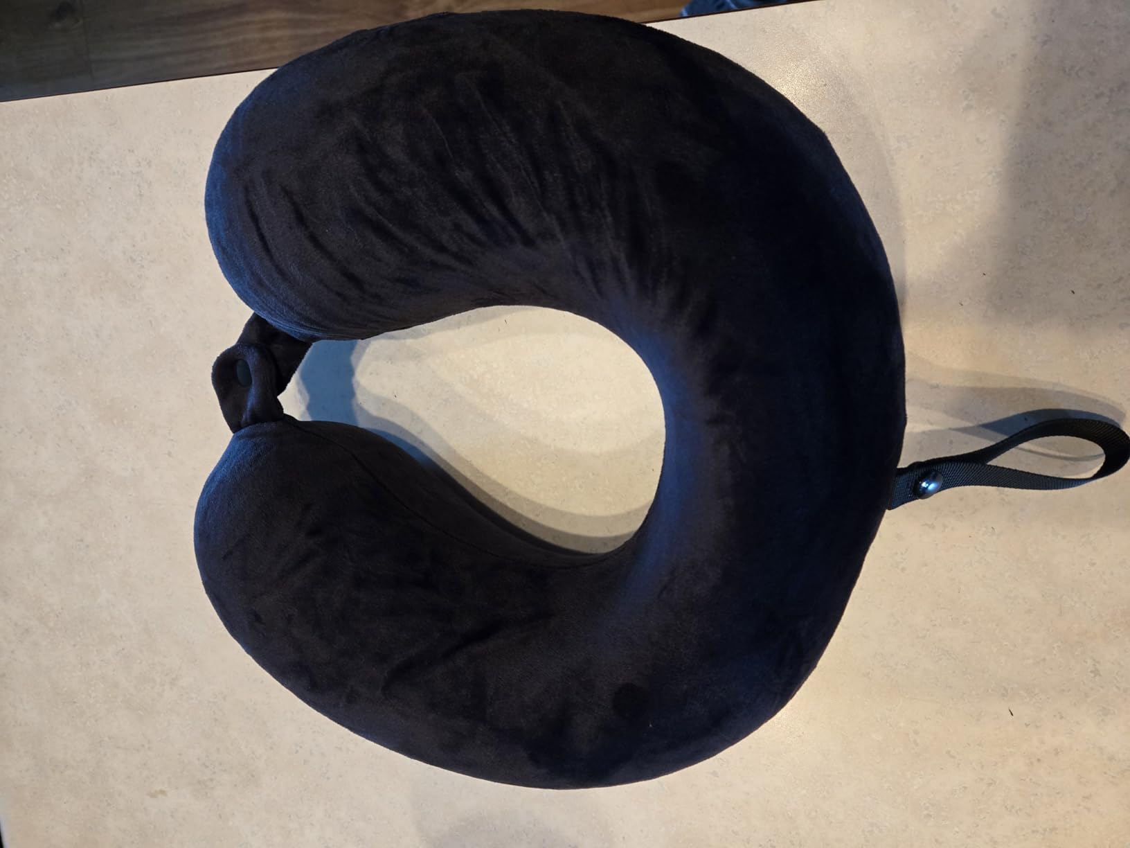 Fabuday Travel Pillow Memory Foam - Head Neck Support Airplane Pillow for Traveling, Car, Home, Office, Travel Neck Flight Pillow with Attachable Snap Strap Soft Washable Cover customer photo 1