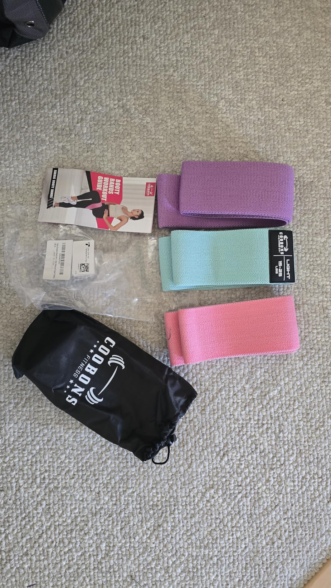 Fabric Resistance Bands for Working Out - Exercise Bands for Women and Men, Booty Bands for Legs and Glute, Yoga, Pilates, Rehab, Fitness and Home Workout customer photo 2
